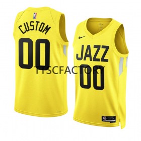 Herren NBA Utah Jazz Trikot Jordan Clarkson 00 Nike 2022-23 Icon Edition Gelb Swingman